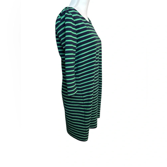Gap Navy & Green striped dress size L - Picture 2 of 6